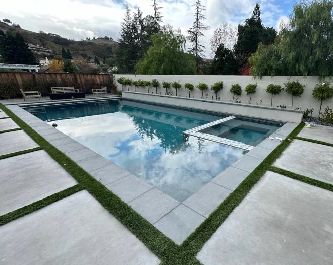 a recently remodeled pool